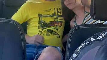 Pareja joven amateur follando en taxi pillados camara oculta with car panties teen 18+ small tits