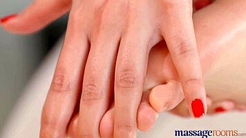 Beautiful Young Hungarian Has First Lesbian Orgasm In Massage