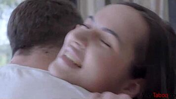 Mounica Brown asks if you want it too, stepsis, while riding and grinding to orgasm.