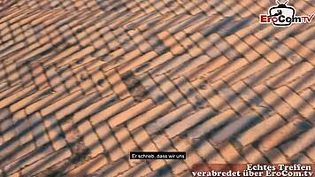 Skinny Sporty Blonde with Small Tits Stars in Real German Street Casting