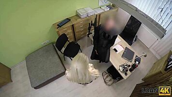 loan4k casting blonde gets credit through sex