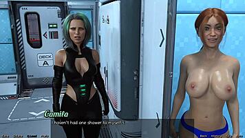 Stranded in space 7: red haired step sister gets fucked in shower