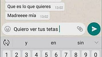 My sister-in-law's whore sends everything on whatsapp