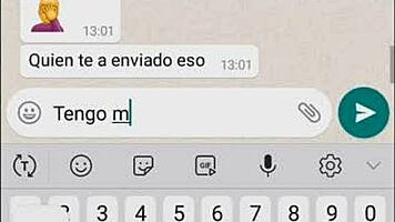 My sister-in-law's whore sends everything on whatsapp