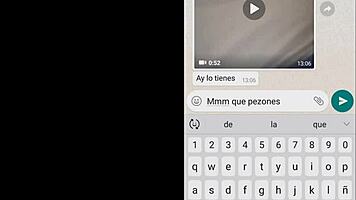 My sister-in-law's whore sends everything on whatsapp