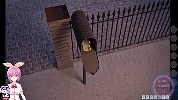 Cute Curvy Teen in 3D Cartoon Lust Academy Outfit