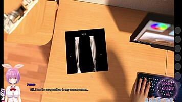 Cute Curvy Teen in 3D Cartoon Lust Academy Outfit