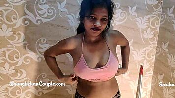Beautiful Young 18+ Indian Girl Masturbates in Steamy Shower Scene