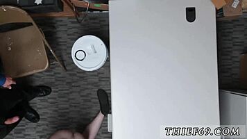 Police ties up and gags petite blonde thief