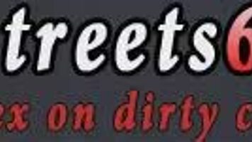 in this rough outdoor scene, the neighbor dominates the teen in public, capturing every intense moment on tape