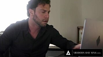 Horny Housekeeper Wants To Get Caught Masturbating By Pervert Boss