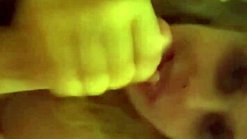 young sexy white girl sucks monster cock, gets facial, swallows