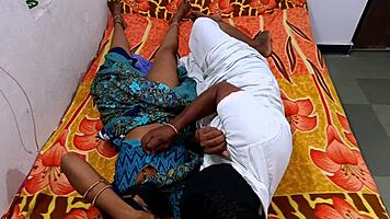 Indian hot couple gets wild with midnight romantic banging in HD