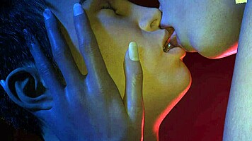 Jessy Delivers Intense Footjob to Big Cock in 3D Erotic Game