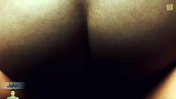 Jessy Delivers Intense Footjob to Big Cock in 3D Erotic Game