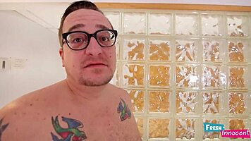 Fresh And Innocent Super Cute Teen Sucks Two Big Cocks Simultaneously