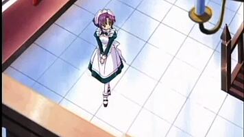 Anime Teen Experiences Toy Play in Bent Over Position