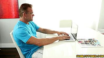 Brittany Shae fucked hard doggystyle by step dad!