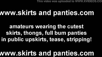 Wow, flashing my panties to everyone on the block today!