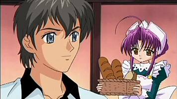 Anime Teen Experiences Toy Play in Bent Over Position