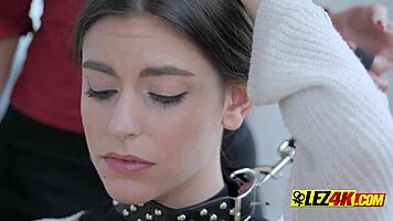 Fancy Lesbians Feel Passion With Strapon In Luxurious House