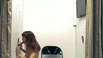 Mature granny has intercourse with stranger at gloryhole