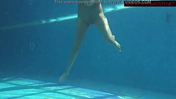 Lina Mercury and Mia Ferrari swim naked in pool! 😍 Watch them fuck with juicy tits outdoors.