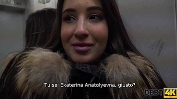 Debt4k - Russian amateur sucks for new car