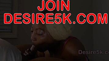 Black hardcore doggystyle action in wild ghetto sex tape