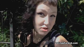 I pound tattooed Latina amateur for cash in POV