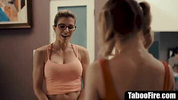 Young Blonde Cheerleader Pressured Into Threesome With Milf Coach And Hubby