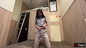 Fake Hostel: Fucked Stranger Caught Masturbating in Dorm Room