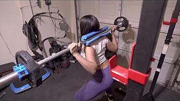 Intriguing Workout Massage with Stepmom Sheena Ryder in Bedroom