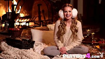 stunning teen waitress scarlett sage strips and poses naked on the bar!