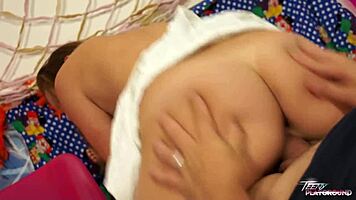 horny teen feels deepthroat on monster cock