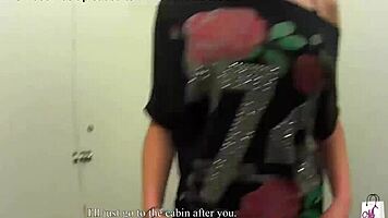 mallcuties blonde girl cheats on boyfriend in public