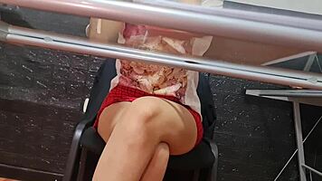 Watch Out For That Risky Spy Camera On Secretary Nataly!