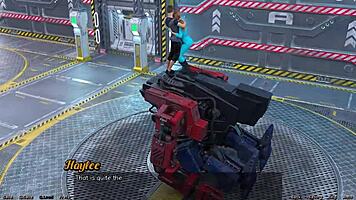 my first kiss with redhead haylee in space