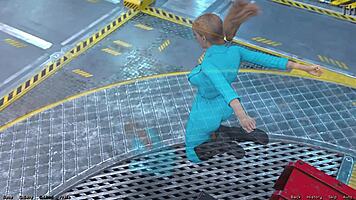 my first kiss with redhead haylee in space