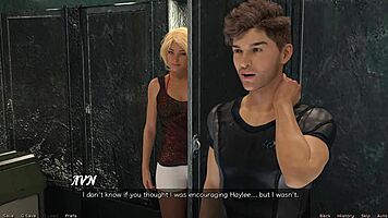 my first kiss with redhead haylee in space