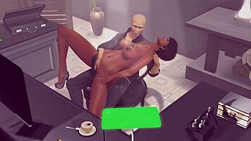 The Grandpa And Young 18+ Girl Explore Big Tits