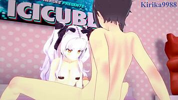 Why is Murasaki Shion having intense sex in hentai?