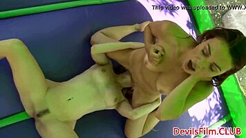 watch these sweet lez teens in bikinis toy and lick pussies with vibrators 😘