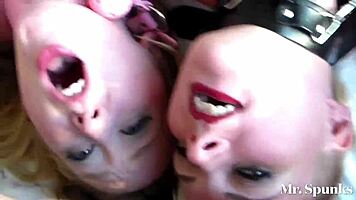 My wife allowed me to fuck her blonde friend, who bent over for doggystyle and swallowed cum after ball licking.