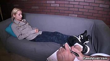 Horny cheerleader fucks a big cock hard