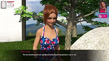 Melody intensely fucked with monster cock in gameplay