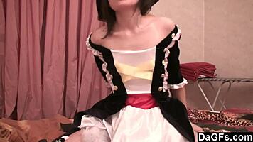 Sexy Caribbean Pirate Girl Feels Excited Stripping For The Webcam