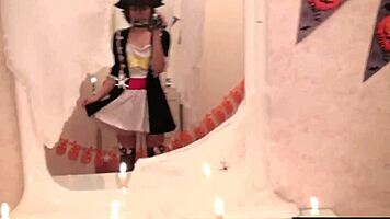 Sexy Caribbean Pirate Girl Feels Excited Stripping For The Webcam