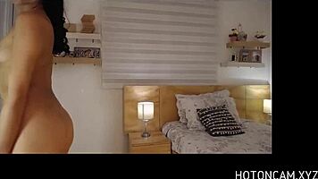 Hot busty asian teen on webcam