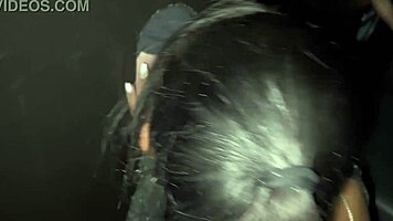 Novinha swings with two guys then fucks on street with cuckold